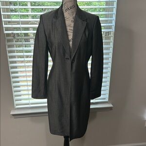 Elegant Gray Blazer Coat